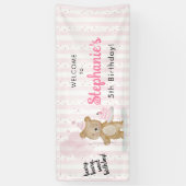 Beary Zachte Verjaardag Spandoek (Verticaal)