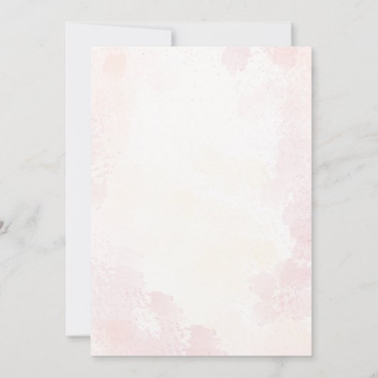 beary zoete Roze boho regenboog waterverf  Kaart (Achterkant)