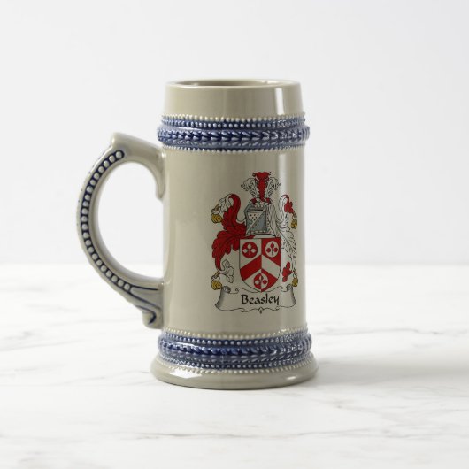 Beasley Coat of Arms Stein - Family Crest Bierpul (Links)
