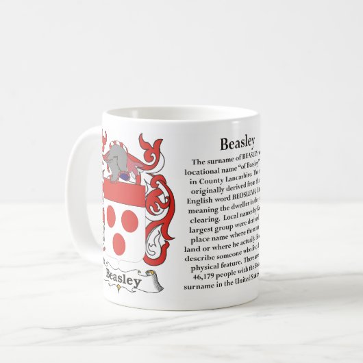 Beasley Family Crest Mok (Voorkant links)