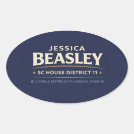 Beasley for SC House District 11 Ovale Sticker