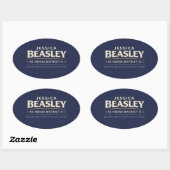 Beasley for SC House District 11 Ovale Sticker (Vel)