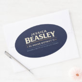 Beasley voor Huis District 11 van SC Ovale Sticker (Envelop)