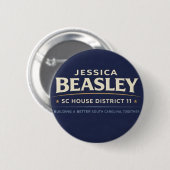 Beasley Voor Huis SC 11 Ronde Button 5,7 Cm (Voorkant /achterkant)