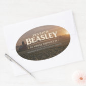 Beasley voor SC Huis District 11 Ovale Sticker (Envelop)