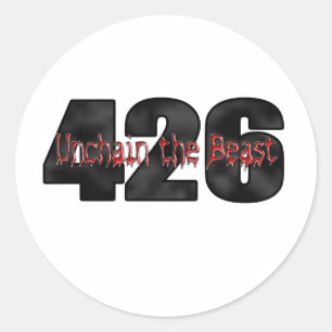 beast 426 mopar Hemi Ronde Sticker