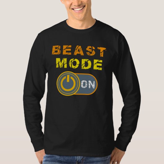 Beast Beast Activated Workout Gym Mode T-shirt (Voorkant)