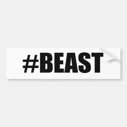 #beast bumpersticker (Voorkant)