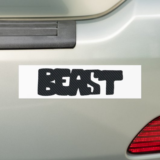 Beast Bumpersticker (Op auto)