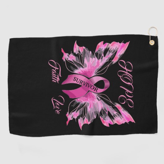 Beast Cancer Awareness Golfhanddoek (Horizontaal)