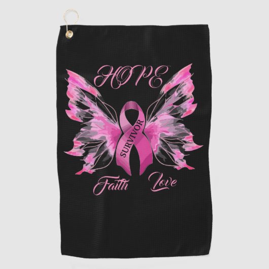 Beast Cancer Awareness Golfhanddoek (Voorkant)