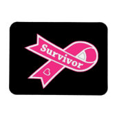 Beast Cancer Survivor Magneet (Horizontaal)