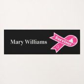 Beast Cancer Survivor Yogamat (Achterkant (horizontaal))