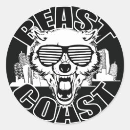 Beast Coast Ronde Sticker