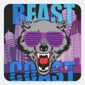 Beast Coast Volledige kleur sticker (Voorkant)