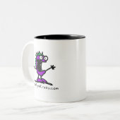 beast_emblem, CrazyLogo_webaddress Tweekleurige Koffiemok (Voorkant links)