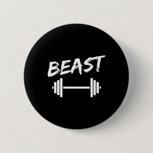 Beast Father Son Fitness Bodybuilding Matching Ronde Button 5,7 Cm