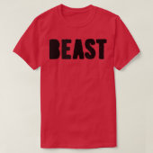 BEAST Gym Fitness Workout Bodybuilding Motivation  T-shirt (Design voorkant)