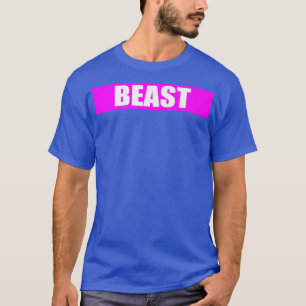 Beast Gym Motivation Pink Color Training Fitness T-shirt