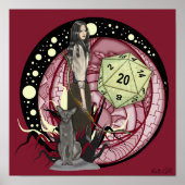 Beast Master Ranger. Boogschutter en kat Poster (Voorkant)