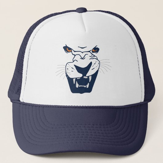 BEAST MET FANGS EN GEEL OGEN TRUCKER PET (Voorkant)