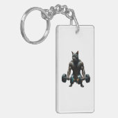 Beast Mode Gymkat Sleutelhanger – Spierbundel Fitn (Voorkant Links)