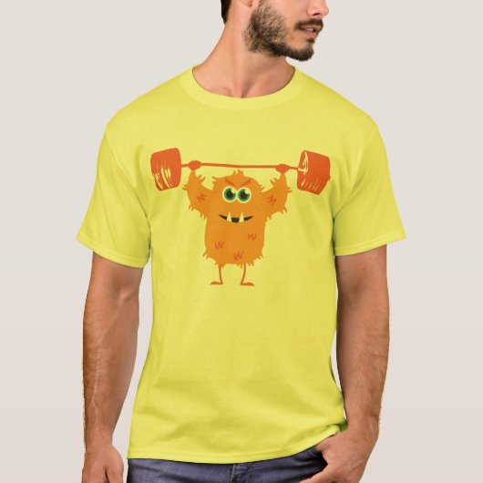 Beast Mode - Leuke Monster Hefgewicht T-shirt (Voorkant)