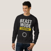 Beast Mode Loading – Motivatie Gym & Gaming Trui (Voorkant volledig)