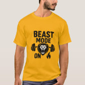 Beast Mode On – Fierce Lion Gym Motivation T-Shir T-shirt (Voorkant)