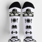 Beast Mode Sokken – Veiny Dumbbell Grip Design (Top)