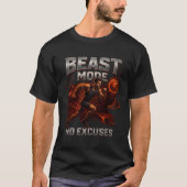 Beast Mode T-Shirt – Geen Excuses Gym & Sport (Voorkant)