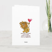 Beast nog steeds mijn hartenleeuw hart Kaart (Achterkant)