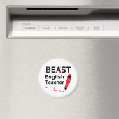 Beast of Best English Teacher Humor Magneet (Insitu (Vaatwasser))