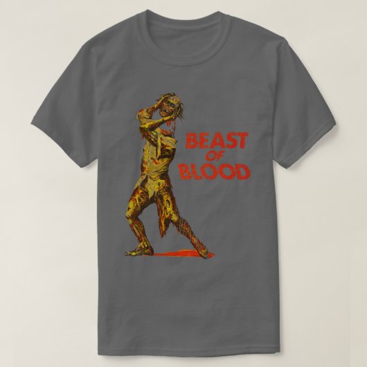 Beast of Blood Retro 60s Cult Horror Film T-shirt (Design voorkant)