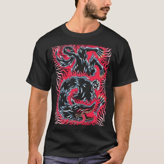 Beast of Darkness Metal Essential T-shirt (Voorkant)
