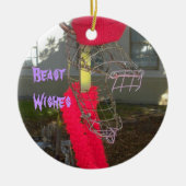 Beast, Penguin, Holiday-hanger Keramisch Ornament (Voorkant)