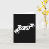 Beast Performance Motivation Graphic Kaart (Gele Bloem)