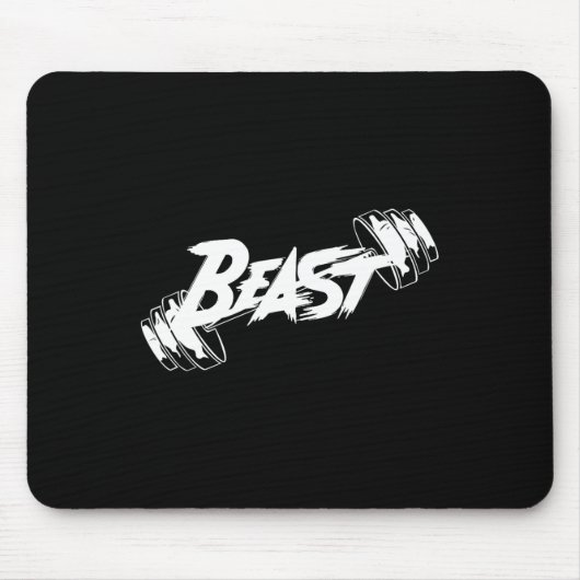 Beast Performance Motivation Graphic Muismat (Voorkant)