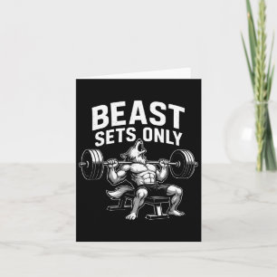 Beast Sets Only Wolf Gym Workout Fitness Bodybuild Kaart