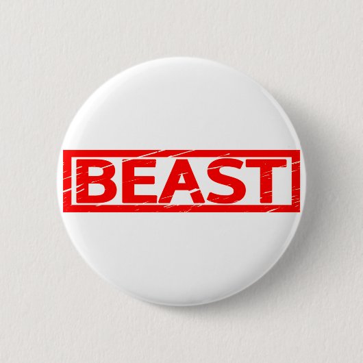 Beast Stempel Ronde Button 5,7 Cm (Voorkant)