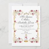 Beast & the Beauty Mis Quince Años Kaart (Voorkant)