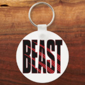 BEAST. Tough.Hardcore.Musea.Wild.Animal Sleutelhanger (Voorkant)