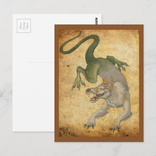 Beast uit het oosten briefkaart (Voorkant / Achterkant)