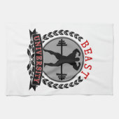 Beast University Bodybuilding Kitchen Towel Theedoek (Horizontaal)