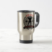 Beast University Bodybuilding Travel Mug Reisbeker (Voorkant rechts)