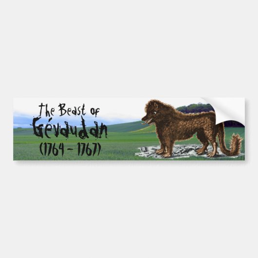 Beast van de Bumpersticker van Gévaudan (Voorkant)