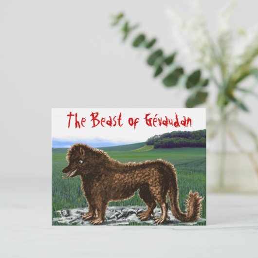 Beast van het Briefkaart Gévaudan (Staand voorkant)