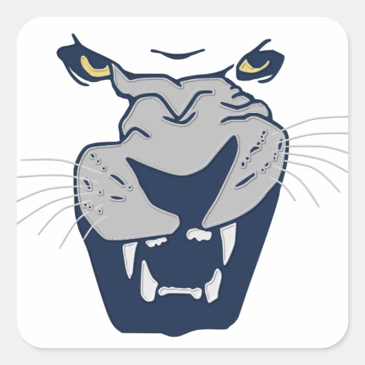 BEAST VIERKANTE STICKER (Voorkant)