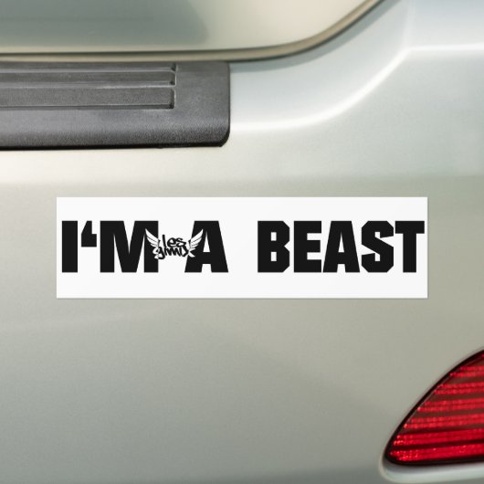 BEASTBUMPER BUMPERSTICKER (Op auto)