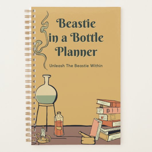 Beastie in een kleine planner (Voorkant)